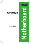Asus Motherboard P4V800-X User guide
