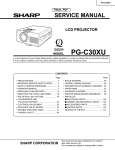 Sharp PGC30XU Service manual