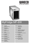 Waeco MyFridge MF-6W Instruction manual