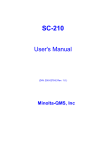 MINOLTA-QMS SC-210 User`s manual
