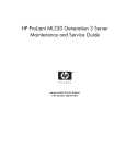 HP ML330 - ProLiant - G3 Specifications