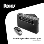 Roku SoundBridge Radio Wi-Fi Music System User guide