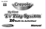 Crayola My First TV Play System User manual