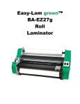 Easy-Lam green BA-EZ27g Specifications