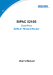 Billion BiPAC 5210S User`s manual