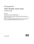 Compaq StorageWorks 1000 - Modular Smart Array Installation guide