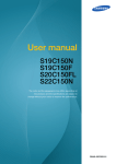 Samsung S19C150F User manual