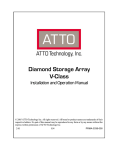 ATTO Technology Diamond Storage Array V-Class Operating instructions