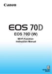 Canon EOS 70 Instruction manual