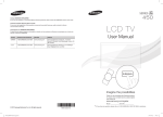 Samsung LN26D450G1D User manual