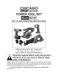 Chicago Electric 66755 Operating instructions