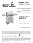 Char-Broil Quickset 463645004 Assembly Product guide