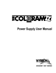 Wybron Coloram II User manual