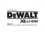 DeWalt DCS373-XE Instruction manual