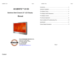 Acura Embedded AcuBrite User`s manual