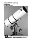 Meade Starfinder Reflecting Telescope Instruction manual