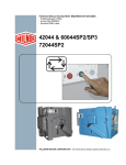 Milnor 60044 SG3 Operating instructions