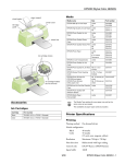 Epson 480SXU Specifications