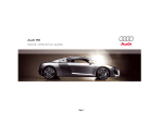 Audi R8 Quick reference guide