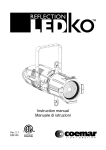Coemar Reflection LEDko Instruction manual