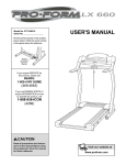 ProForm PCTL59210 User`s manual