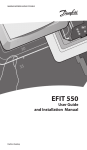 Danfoss EFIT 550 User guide
