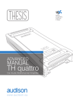 Audison Thesis TH quattro Specifications