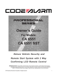 Code Alarm Vehicle Security System Installation guide