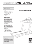 Reebok Fitness RBTL13981 User`s manual