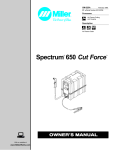 Miller Electric OM-225A Owner`s manual