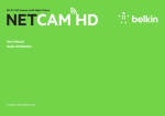 Belkin NetCam HDplus User manual