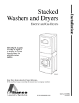 Alliance Laundry Systems SWD444C Specifications