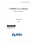ZyXEL Communications P-660R-Tx v2 Series User`s guide