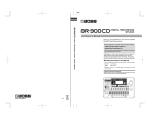 Roland BR-900CD Owner`s manual