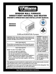 Williams 4003532 Installation manual