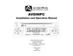 Audiovox AVDINPC Specifications