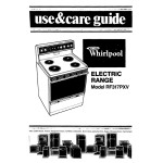 Whirlpool RF317PXV Use & care guide
