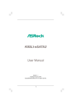 ASROCK K8SLI-ESATA2 User manual