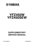 Yamaha YFZ450SEW Service manual