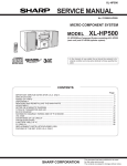 Sharp XL-HP500H Service manual