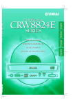 Yamaha CD Recordable/Rewritable Drive CRW8824E-NB User manual