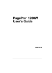 Minolta PagePro 1200W User`s guide
