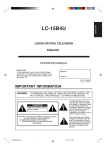 Sharp LC-15B4US Operating instructions