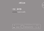 Arcam A19 Operating instructions