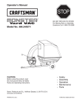 Craftsman MONSTER 486.245071 Operator`s manual