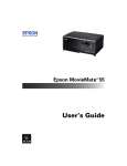 Epson MovieMate 55 User`s guide