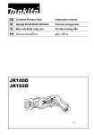 Makita JR102D Instruction manual