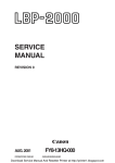Canon LBP-2000 Service manual