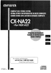 Aiwa CX-NA22 Operating instructions