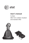 AT&T TL7812 User`s manual
